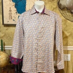 Robert Graham Limited Edition Silk Shirt. Size 2XL. Classic fit